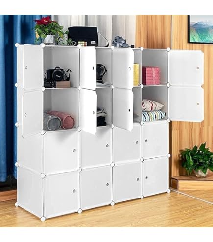 Amazon｜ワードローブ クローゼット 衣類収納ラック 防塵 組立式